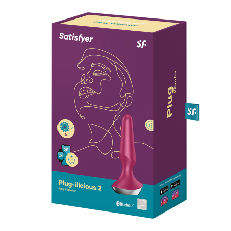 Анальная пробка Satisfyer Plug-ilicious 2 красная_5