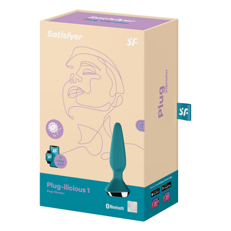 Анальная пробка Satisfyer Plug-ilicious 1 зеленая_6