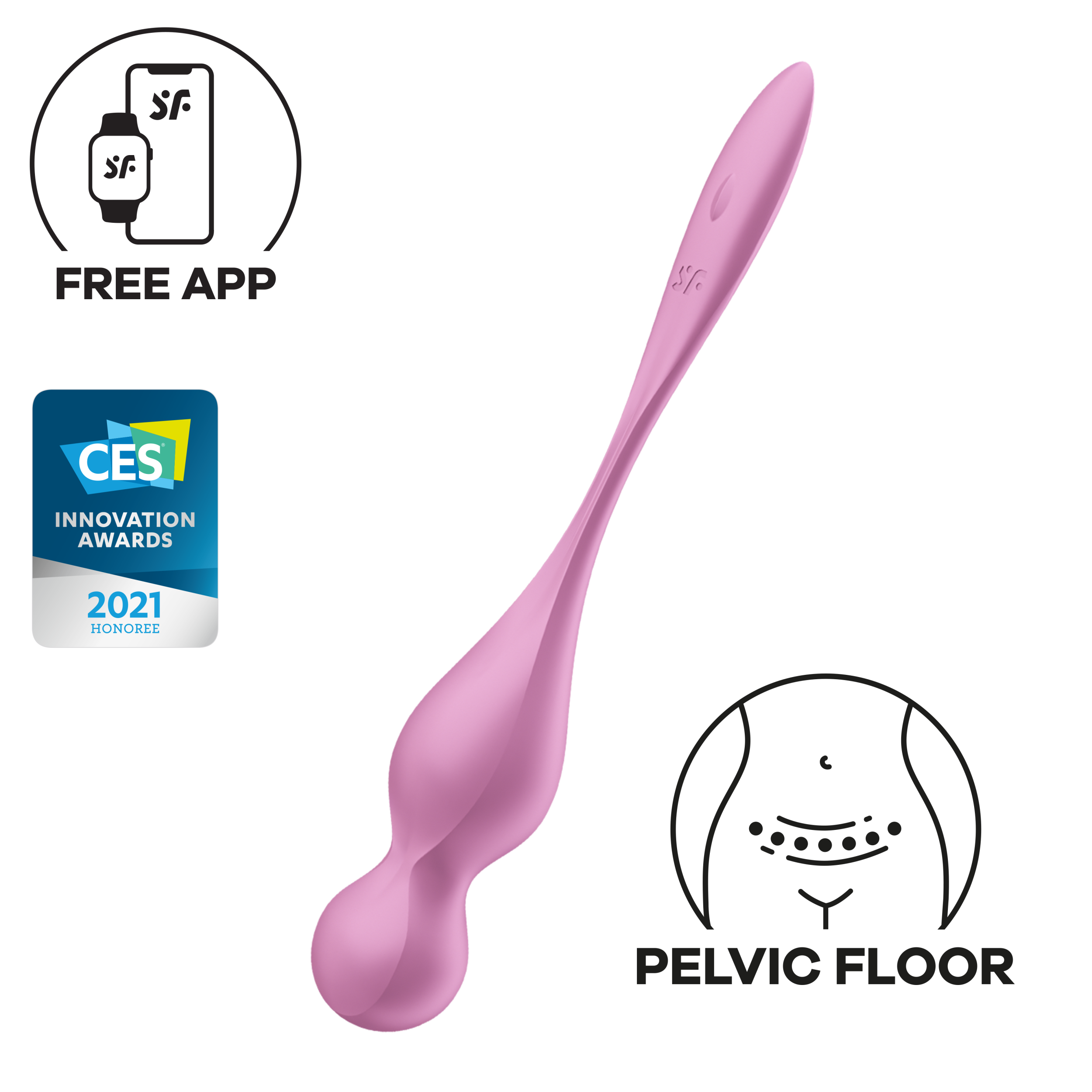 Вагинальные шарики Satisfyer Love Birds 1, розовый_1
