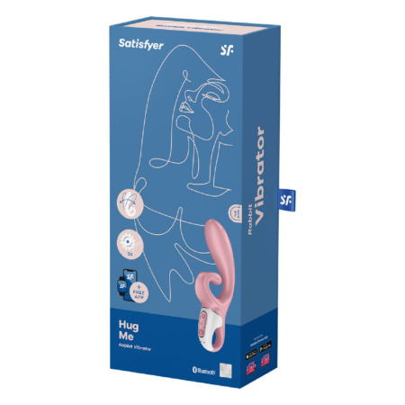 Вибратор-кролик Satisfyer Hug me, розовый_6