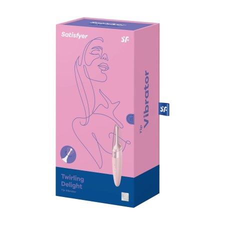Перезаряжаемый точечный вибромассажер Satisfyer Twirling Delight, ягодный_1