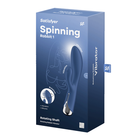 Вибратор кролик Satisfyer Spinning Rabbit 1, голубой_2