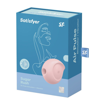 Вакуумно-волновой стимулятор с вибрацией Satisfyer Sugar Rush, розовый_6