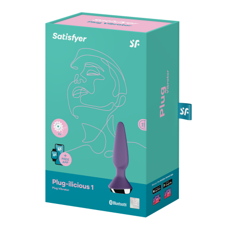Анальная пробка Satisfyer Plug-ilicious 1 фиолетовая_6