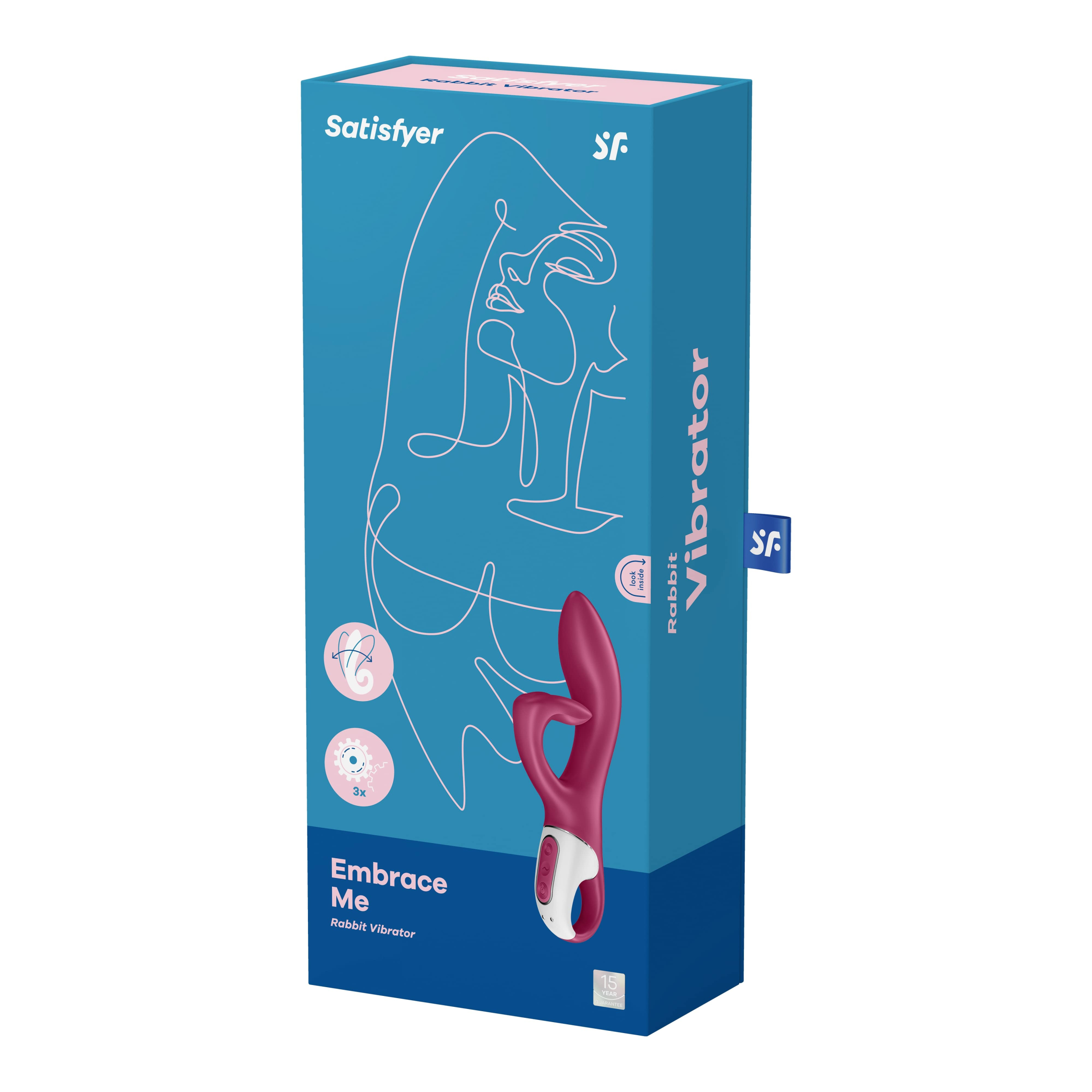 Вибратор-кролик Satisfyer Embrace me, ягодный_1