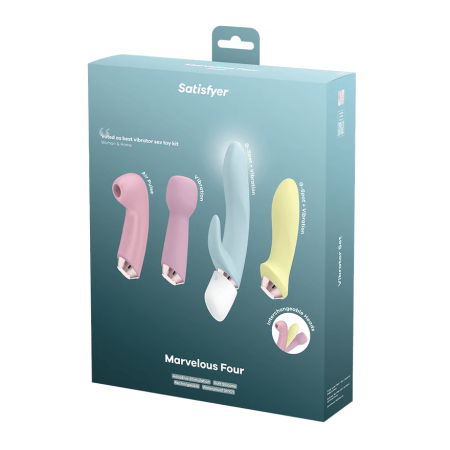 Вибромассажер с 4-мя насадками Satisfyer Marvelous Four_2