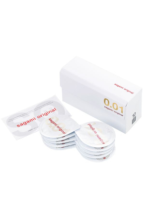Презервативы Sagami Original 001, полиуретан, 10 шт._11