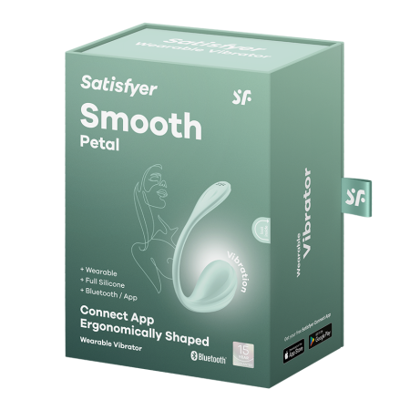 Виброяйцо Satisfyer Smooth Petal, мятный_3