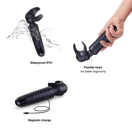 Вибромассажёр для мужчин Manwan MAN.WAND EVO - BLACK PLUM_4
