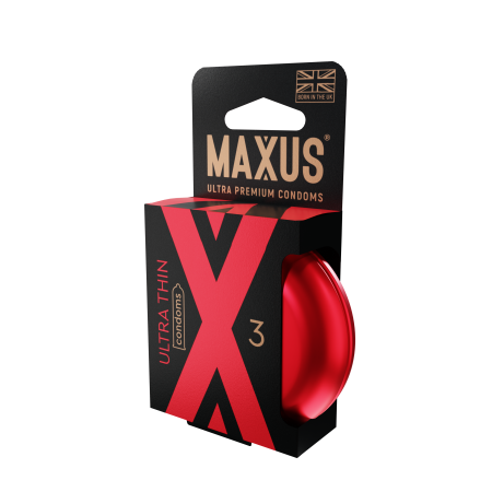 Презервативы MAXUS Ultra Thin №3 с железным кейсом, ультратонкие X-Edition, 3 шт_1