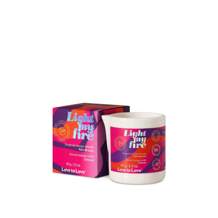 Массажная свеча Love to Love LIGHT MY FIRE Кокос 65 г_1