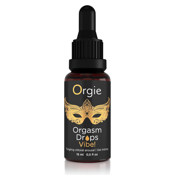 Возбуждающий съедобный гель для клитора Orgie Orgasm Drops Vibe!, 15 мл_1