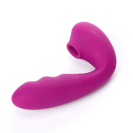 Вакуумный стимулятор BeYourLover Tara с LED-дисплеем и двойным нагревом, фиолетовый_5