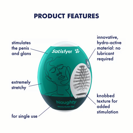 Мастурбатор яйцо Satisfyer Masturbator Egg Naughty_2