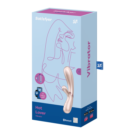 Вибромассажер Satisfyer Hot Lover с возможностью управления через приложение, жемчужный_6