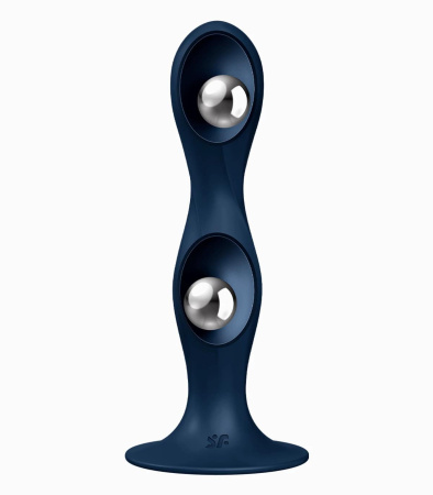 Фаллоимитатор Satisfyer Double Ball-R, синий_2