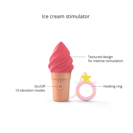 Мини вибратор Love to Love CAND'ICE - RASPBERRY JOLLY_2