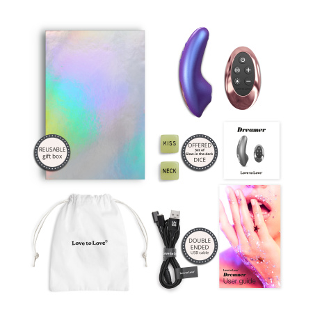Стимулятор клитора с язычком Love to Love DREAMER - IRIDESCENT NIGHT_4