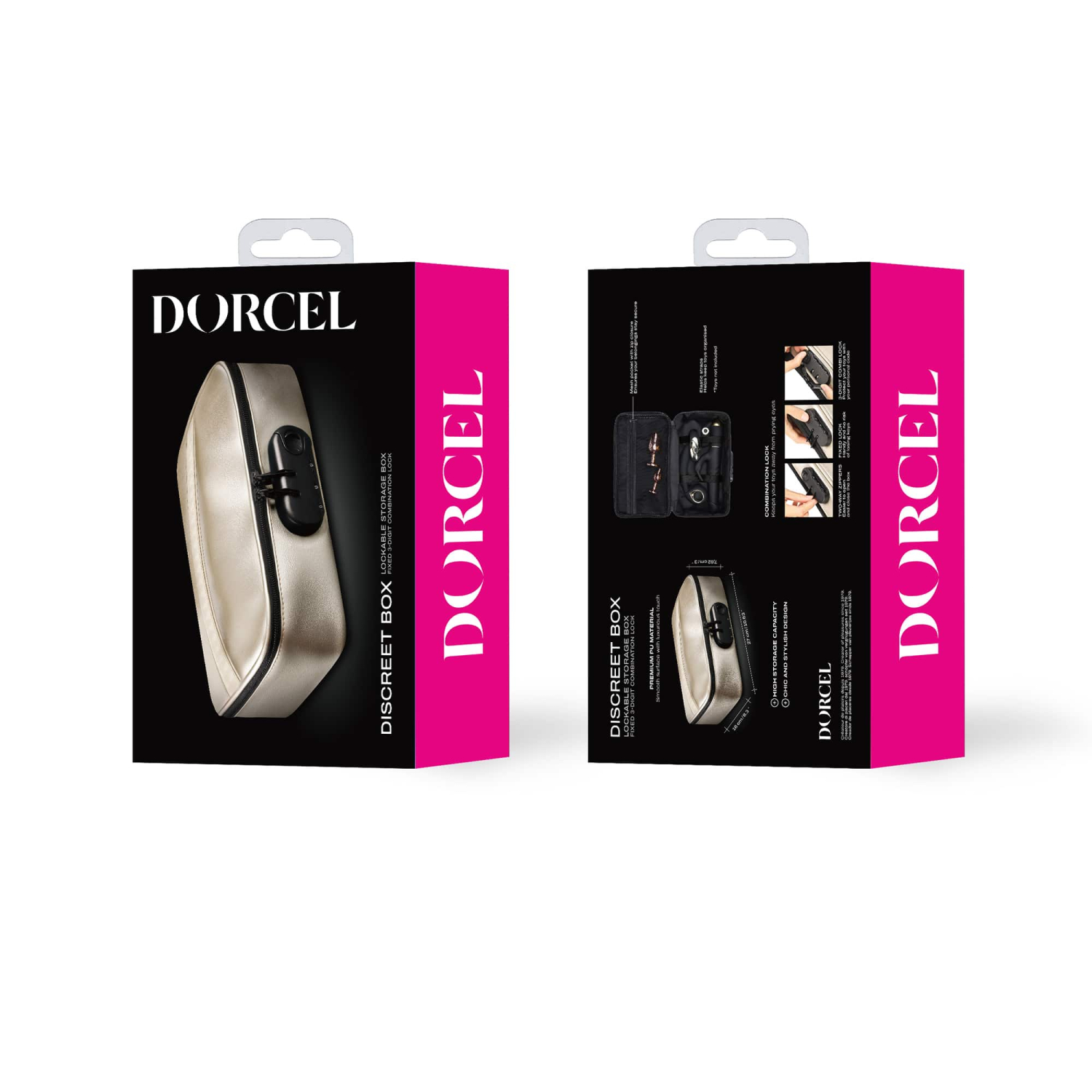 Сумочка для хранения игрушек Dorcel DISCREET BOX LUXURY GOLD_15