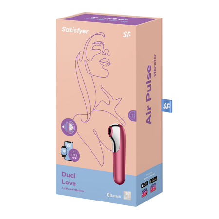 Вакуумно-волновой стимулятор Satisfyer Dual Love, красный_7