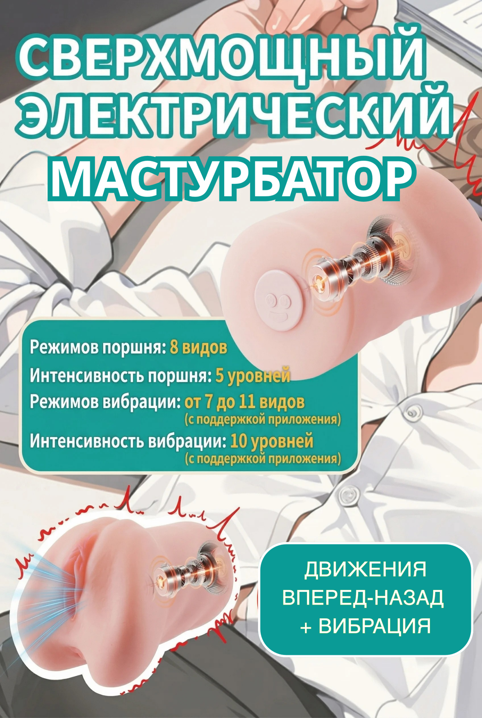 Мастурбатор BeYourLover MOMONII Mionhime (МОМОНИИ Мионхиме) с вибрацией_8